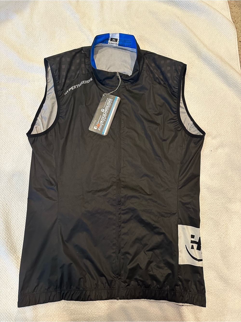 Men’s Black Cycling Windbreaker Vest